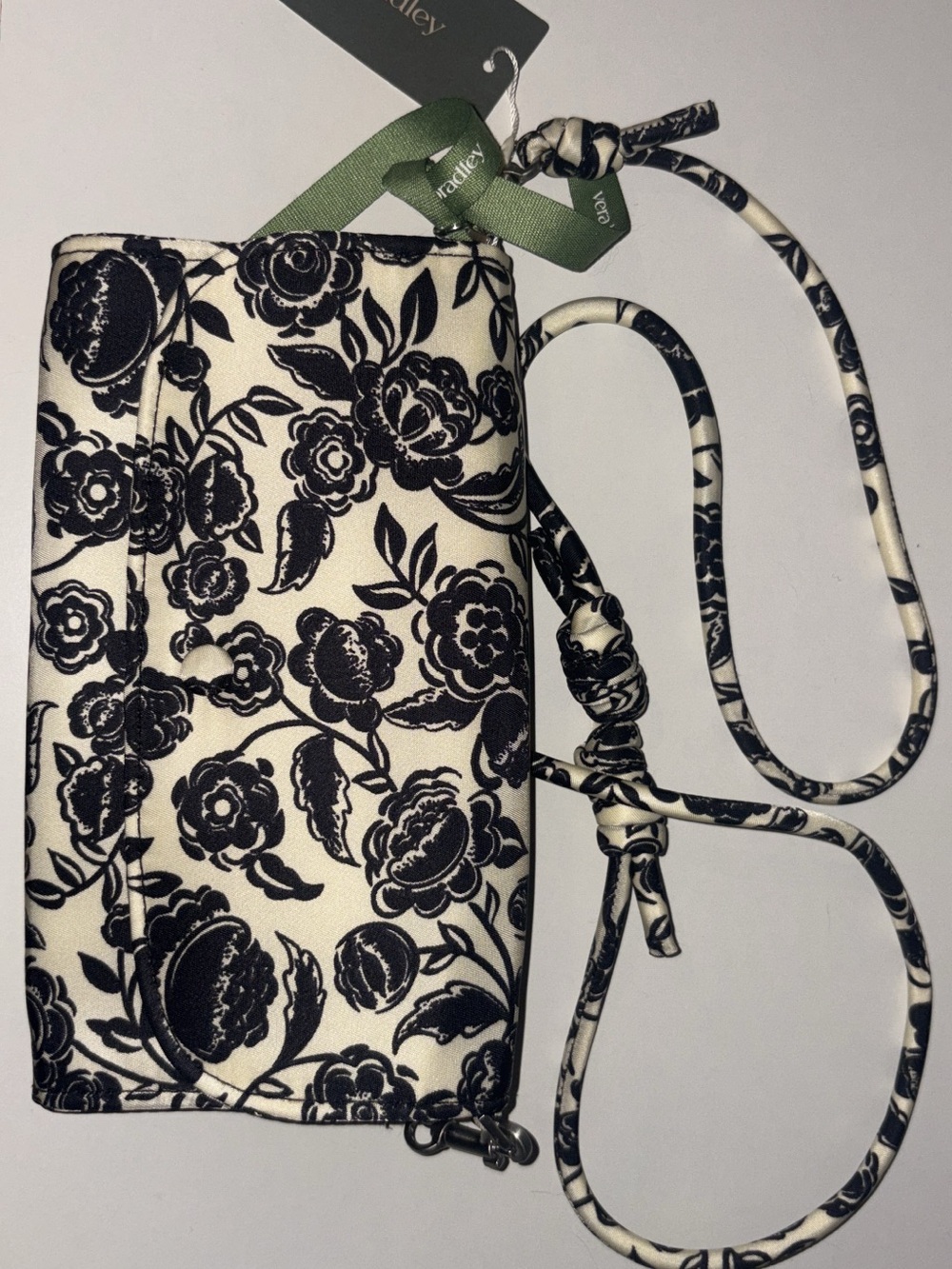Vera Bradley Black & White Floral Crossbody
